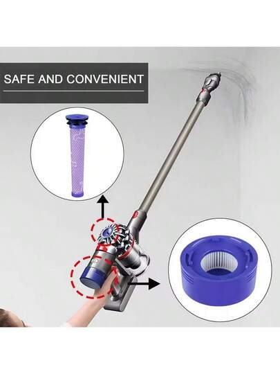 HEPA Filter Dyson V8 V7 Accessories Robot Stofzuiger Cleaner Washable Replacement Spare Parts view 4