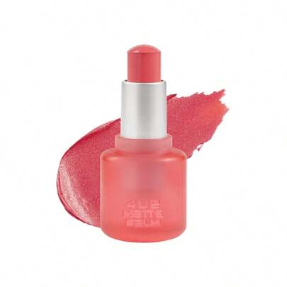  Barra de labios mate 4U2, alta cobertura, ligera y suave, hidratante, acabado satinado mate, 4.75g/0.16oz