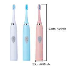 Ultrasonic Electric Toothbrush - Effectively Cleans Teeth And Gums, Comes With Replacement Brush Heads, Suitable For Household Use, Multiple Colors Available, Makes A Great Gift - Pink - View 4