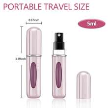 1pc 5ml Black Refillable Perfume - Travel-Size Refillable Perfume Spray Bottle A Portable Mini Empty Perfume Bottle, Ideal For Carrying When Going Out Suitable For Personal Use Or Gifting - màu đen - Xem 7