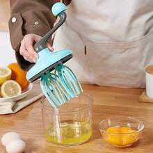 Household Kitchen Cooking Small Tools Silicone Semi-Automatic Eggs Beater Cake - Multicolor - View 3