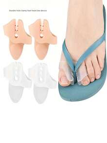 2 paia di infradito separatori per dita dei piedi, sandali con cuscinetto spesso per le dita