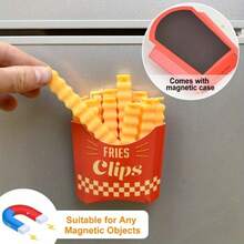 12-Pack Magnetic Food Clips - Adorable Chip Bag Sealers For Kitchen Pantry Organization, Keep Snacks Fresh With Fridge Storage