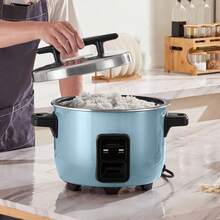 Olla arrocera comercial de 50 tazas, antiadherente, 10 l, mantiene caliente las 24 horas, para restaurantes - Tapa dividida de 10 L - Ver 9