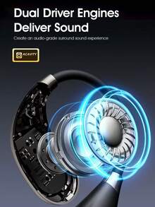 Philips 2025 New Wireless Bluetooth Earbuds, Over-ear Hook Style, Open-ear Earbud-free Design, Sports-ready, High Sound Quality, Long Battery Life, Noise Cancellation, Model TAT2769 - 黑色 - 查看 5