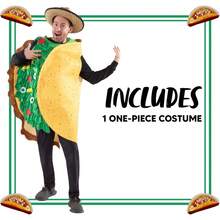 Disfraz de burrito mexicano para hombres adultos de Creepy Creation, conjunto realista y lujoso, adecuado para fiestas de disfraces de Halloween y eventos temáticos. - Medio - Ver 3
