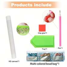 مجموعة رسم الألماس بالكامل 5D للبالغين، قلعة مع شلال والقمر، فن فسيفساء الألماس، مناسب للمبتدئين DIY، لوحات نقاط الألماس مع الحرف اليدوية لديكور المنزل