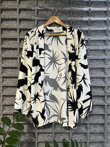 Women Kimonos - Xadrez Preto - View 2