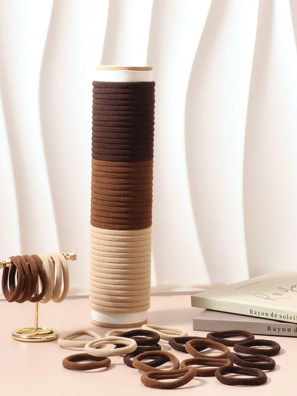 10/20/30/50/100 buc cravate elastice de păr pentru femei, culoare solidă, cravate de păr durabile fără sudură, accesorii de păr la modă minimaliste, ținută sport de sală, suporturi pentru coadă de cal, elastice de păr, benzi de cauciuc pentru păr, eleganți de păr, frânghie de păr