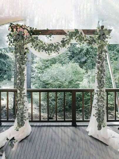 2 piezas/3 piezas Guirnalda de hojas artificiales, decoración de guirnalda de hojas de eucalipto, adecuada para la decoración del Día de San Valentín, también para bodas, fiestas, decoración del hogar, enredaderas verdes realistas para la repisa de la chimenea y la decoración del hogar, regalo del Día de San Valentín, plantas artificiales