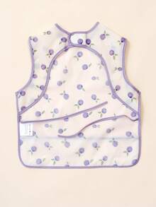 1 Stück Baby Fütterungslätzchen mit Krümelklappe, einstellbares wasserdichtes ärmelloses Zahnen Lätzchen Set, Kleinkind Säugling Andenken Geschenk für Babyparty, 6-24 Monate