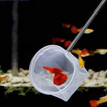 1pc Durable Stainless Steel Aquarium Fish Net With Telescopic Handle - Fine Mesh For Easy Catching And Handling - Multicolor - View 2