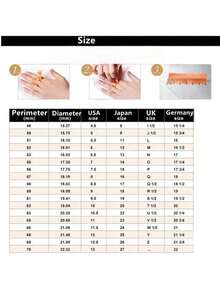 1pc Luxury Crystal Water Droplet Design Ring, Women's Engagement/Wedding Ring, Party Jewelry Gift - 銀色 - 查看 3