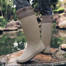 2025 优质防水材料雨靴，可调节抽绳顶部，舒适贴合，不漏水，耐磨防滑，非常适合户外、雨天活动