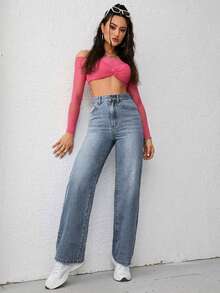 Women Jeans - Medium Wash - View 6