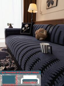 1 Stück einfache & modische weiche Samt Sofakissenbezug, eleganter luxuriöser europäischer Stil Sofa Sitzschutz, rutschfest, staubdicht, kratzfest, geeignet für Wohnzimmer, Schlafzimmer, Büro, Club, Party, 1-4 Sitzer Sofa, L-förmiges Sofa, Herbst/Winter