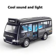 School Bus Toys Cars Plastic Little Cars City Bus With Sound And Light Up Friction Powered Cars Play Toys Gift For Kids Birthday Gift