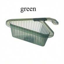 Cesta de drenaje triangular para fregadero, cesta de drenaje de cocina, atrapador de residuos de comida de fregadero de cocina autolimpiante que cuelga del grifo, atrapador de basura de fregadero para restos de comida