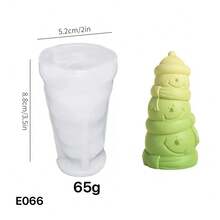 Christmas Tree & Snowman Candle Silicone Mold, DIY Christmas Decor Silicone Mold Set