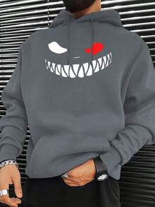 484 g/m² Sudadera niño Capucha para Hombre de Mezcla de Poliéster y Algodón al. 50%, Cómodo y Cálido, Sudadera informal para Hombre, Impresión de Camino Sonriendo Diversión - Mezcla de algodón, Cordón, Sudadera de Manga. Largo, Adecuado para Principios de primavera, Otoño y Invierno, Cómodo/Cálido, Impresión de Alto Calidad, Usado en Capas. o. Lanzamiento informal y Versátil Múltiple Tamaños Disponible: S-XXXL - Negro - Ver 2