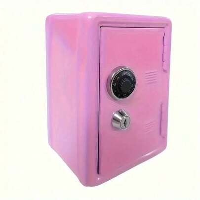 1pc Metal Mini Deposit Box Storage Can, Key Cabinet Decoration, Random Color & Style, 18cm (Christmas)