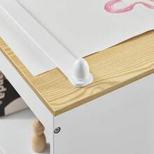 SoBuy KMB60 Children's Table With 1 Chair Children's Seating Group Inside Children's Table Chair Set Painting Table For Children - White+Khaki - View 8