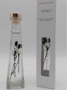 100ml Stylish Reed Diffuser With Embedded Dried Flowers - Perfect Gift For Home Office Aroma Decor.