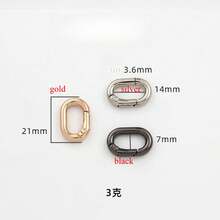 Chốt cửa lò xo thép không gỉ 304 chắc chắn, nhiều hình dạng vòng oval để làm đồ trang sức, đồ thủ công mỹ nghệ tự làm, khóa an toàn, móc khóa lò xo, khóa bấm, đồ trang sức tự làm, vòng cổ, vòng tay, móc khóa phù hợp cho ba lô và túi xách, hoặc làm móc khóa/dây đeo cho cuộc sống hàng ngày - hình bầu dục - Xem 15