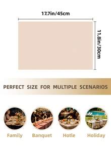 1/4/6 件复古美式乡村风格花卉提花餐垫，亮绿色贝壳刺绣边缘防滑杯垫，适合日常使用、节日、生日、派对、家庭聚会、婚礼、晚宴、四季家居装饰 - 彩色 - 查看 6