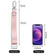 1pc Wrist Strap With Keyring Wristlet Keychain For Clutch And Key Holder Key Chain  Car Keychain Cute Keychain Wristlet Keychain Keychain For Women Wallet Keychain Key Lanyard For Women Car Key Chain Cute Key Chain Key Chain Wristlet Elegan - Hồng - Xem 3