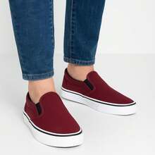 Women Canvas Shoes - Red Violet - View 1