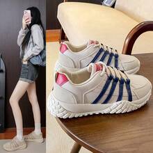 2025 New White Sneakers For Women, Korean Style Ins Casual Versatile Shoes For Street Style, Autumn - Blue - View 2