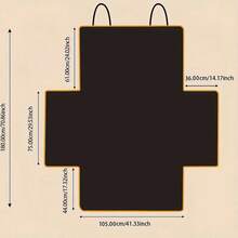 1 pieza Alfombrilla antideslizante para maletero de alta resistencia, protector de área de carga con agarre y superficie resistente a arañazos, fácil de limpiar - Diseño elegante en negro y naranja, apto para SUV, sedán, camioneta - Accesorio interior del automóvil, forro del maletero, alfombrilla de maletero de moda, funda para asiento de coche para perros, funda para asiento de coche para mascotas