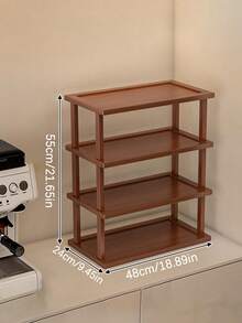 1-Piece Bamboo Multi-Tier Cup And Glassware Holder - Easy Assembly, Triangular Design Ideal For Kitchen And Dining Storage, Holds Mugs And Water Glasses - Natural Bamboo Finish, Space-Saving Home Decor And Countertop Organizer, Bamboo Kitchenware - Brown - View 8