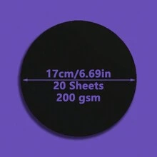 20 Sheets Of Round Cardboard, Three Sizes Of Thick Round Kraft Paper, Handmade Graffiti Drawing Paper, Student Sketching Art, Student Specific Drawing Paper Back To School - Multicolor - View 12