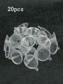 3pcs/5pcs/10pcs/20pcs/50pcs Liquid Filling Funnel Cosmetic Mini Small Mouth Transparent Small Capacity Dispenser Bottles - Clear - View 9