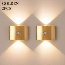 LED Smart Sensor Wall Lamp , Indoor Motion Sensor Wall Lamp, Wireless LED Wall Light, Battery-Powered Night Light, Adhesive Design, Rotatable, Portable, Easy To Install, Adjustable Color Temperature And Brightness, Suitable For Hallways, Bathrooms, Bedrooms, Kitchens, Cabinets, Stairs, Entrances, Bedside, Tables, Closets, Home Decoration, Living Room Decor, Motion Sensor Light, Bedside Lamp, LED Light, Cordless Light - Multicolor - View 27