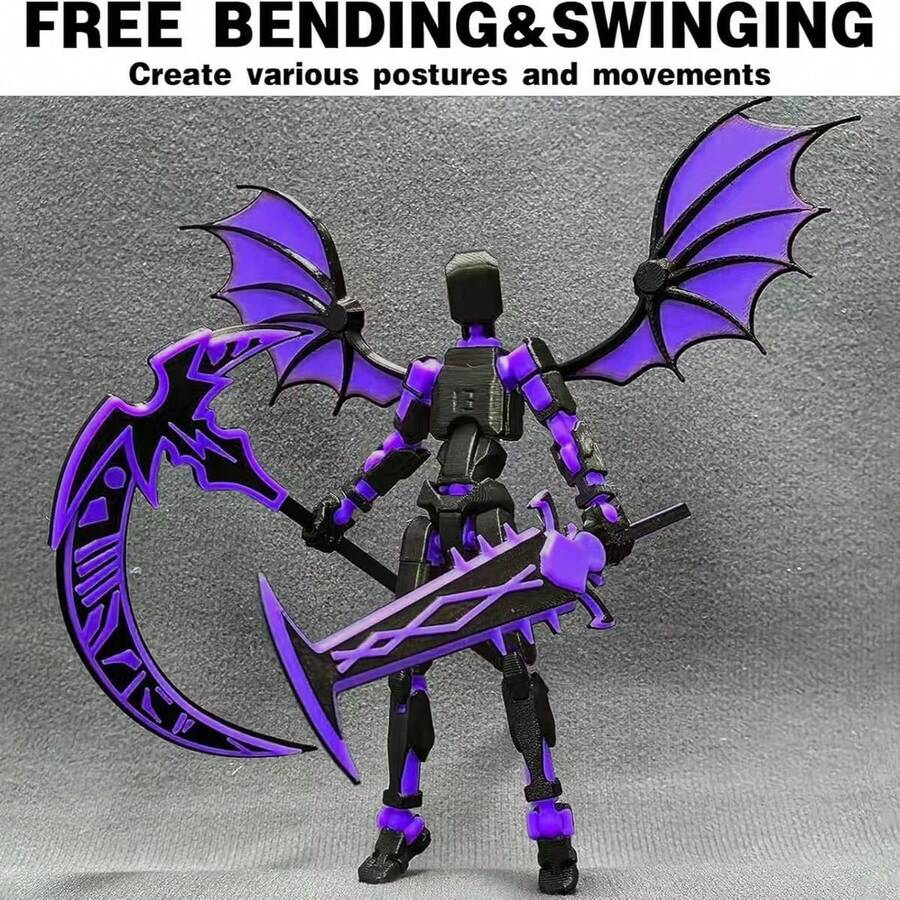 1 件 3D 打印 T13 多关节可动泰坦人偶 - 游戏玩家的完美桌面装饰，理想的圣诞节和万圣节礼物 - 彩色 - 查看 1