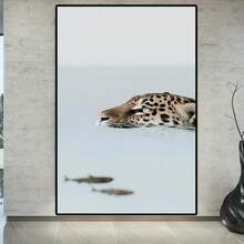 1pc Leopard Print/Cheetah Wall Art - Modern Animal Poster Painting With Bold Black Spots, Frameless Canvas For Living Room, Bedroom, Office Decor - Housewarming Gift, Spring/Summer Home Decoration, Leopard Decor, Bedroom Artwork, Contemporary Artwork, Highquality Print, Interior Designers - Multicolor - View 19