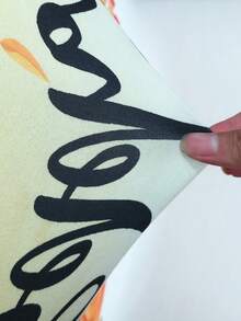 1/4 件秋季弹力数码印花椅套，南瓜、枫叶，可洗高背椅套保护套，适用于客厅、家居、餐厅、派对、节日装饰 - 彩色 - 查看 2