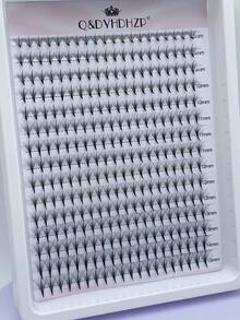 300 Ventagli C/D 9D 8mm-15mm Ciuffi Premontati Volume Ventagli 0,07mm Ciglia Finte in Visone Punta Appuntita Base Premontata Estensioni Ciglia Individuali