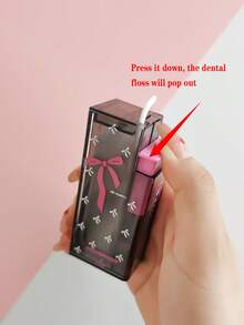 1个最新款蝴蝶结牙线盒，方便携带，附赠牙线，适合情侣、朋友、家人，可作为圣诞节、新年、情人节等节日礼物。 - 紫色 - 查看 4
