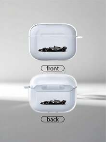 Black High-End Racing Car Earphone Case Compatible With IPhone - Suitable For Airpods 1/2, Protective Case & Compatible With Airpods 3/Pro/Pro2 - Perfect Gift For Boyfriend/Girlfriend