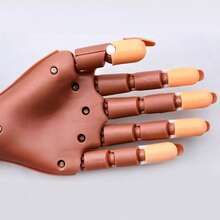 Nail Acrylic Gel Practice Hand 100 Pcs Nail Tips Flexible Training Nail Art Tip - Brown - View 8