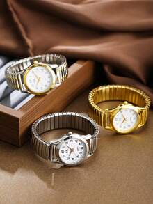 6 件女士百搭优雅腕表套装，圣诞节、生日、周年纪念礼物 - 彩色 - 查看 10