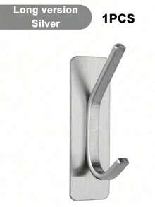 MiLaiWP Cabideiro de aço inoxidável com ganchos de parede, cabideiro para roupas de alta resistência, ganchos de parede de capacidade extra grande, cabideiro de parede de dupla utilização com furadeira/adesivo, cabideiro com ganchos de 4/5/6 níveis