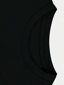 Men'S Thanksgiving Day Printing T-Shirt Cute Design Casual Crew Neck Short Sleeve Top All-Season Wear Machine Washable 220g - màu đen - Xem 3