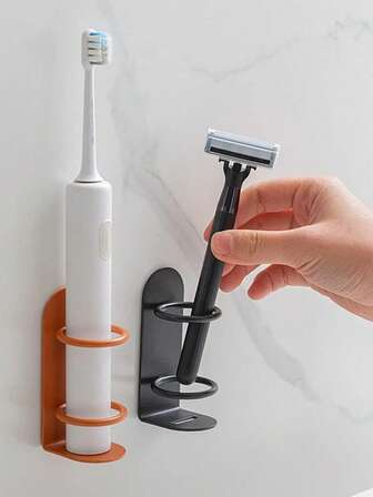 3Pcs Bathroom Wall Mounted Toothbrush Holder, Wall Mounted Toothbrush Holder, Suitable For Home Travel, Bathroom Punch-Free Design, Small And Convenient