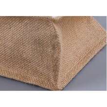 6/12 pezzi Borse a tracolla in iuta con manici - Borse della spesa riutilizzabili in iuta, tela bianca per progetti fai-da-te, regali di matrimonio, damigelle e shopping in spiaggia, 37*17*26cm/32*13*20cm, perfette per artigianato e organizzazione, forniture per confezioni regalo | Borsa a tracolla in iuta naturale | Materiale in iuta durevole, piccola borsa regalo - Bianco - Visualizzare 5