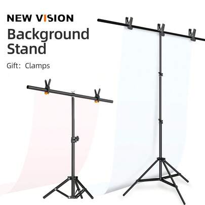 Supporto per fondale fotografico a forma di T, mini treppiede di supporto per fondale in PVC e carta, adatto per studio fotografico